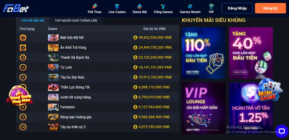 Hoàn trả cược đá gà 33win01